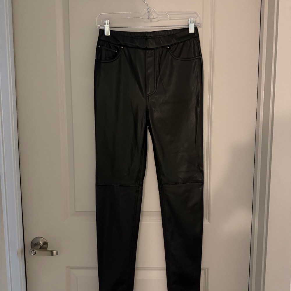 Astars Black Leather Leggings